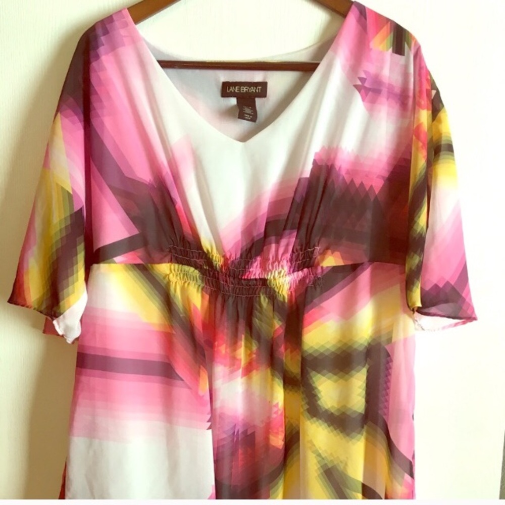 Lane Bryant Fun Patterned Blouse
